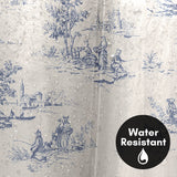 71x74 Shower Curtain with 12 Metal Grommets | Toile-Style