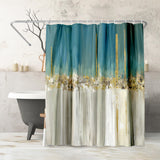 Shower Curtain 71x74, Water-Resistant, Hooks - Americanflat