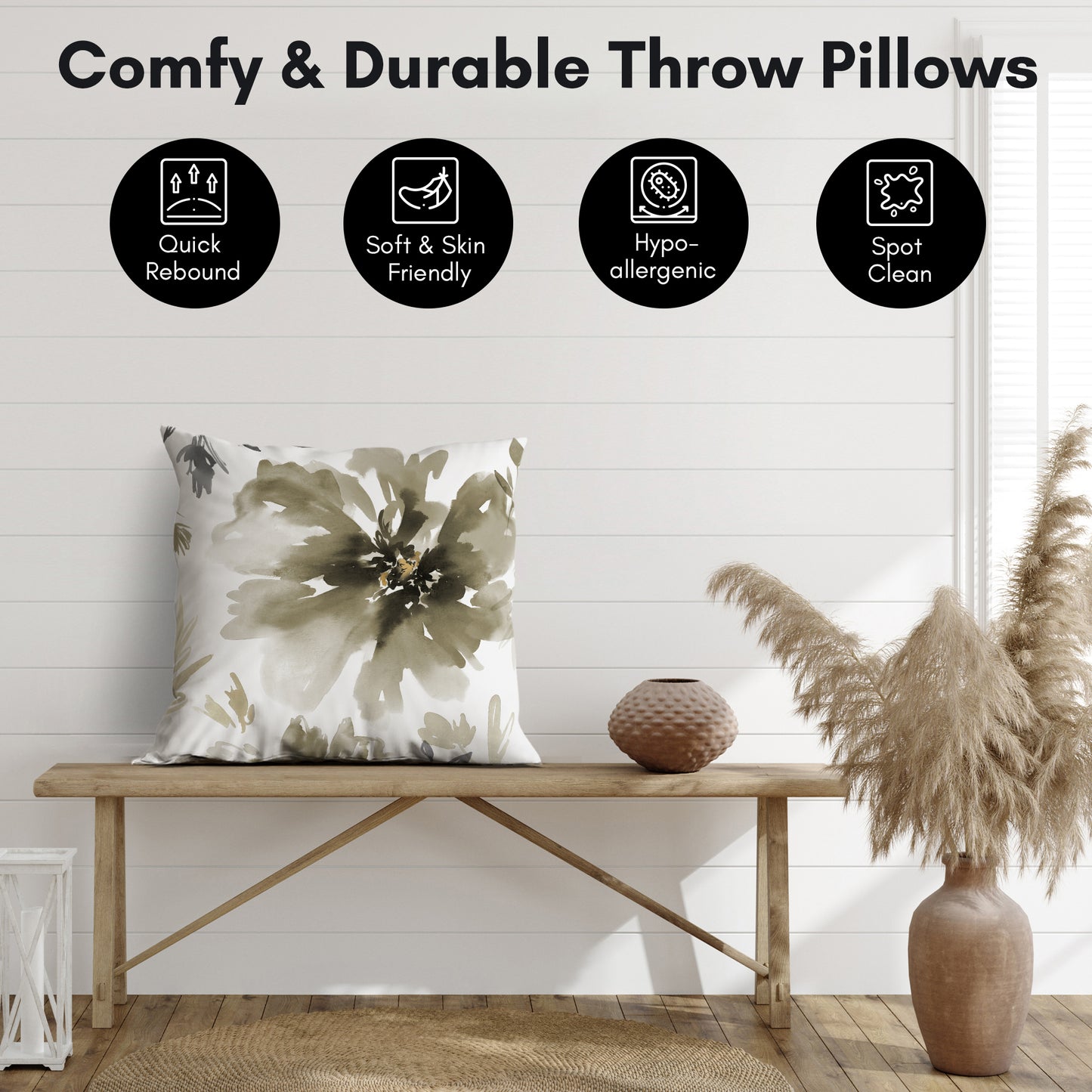 Throw Pillow | Decorative Styles | Sewn-In Insert – Americanflat