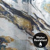 71x74 Abstract Shower Curtain with 12 Metal Grommets | Space Giant