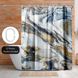 71x74 Abstract Shower Curtain with 12 Metal Grommets | Space Giant