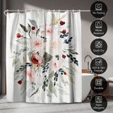 71x74 Shower Curtain with 12 Metal Grommets | Loose Bouquet