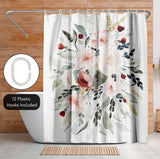 71x74 Shower Curtain with 12 Metal Grommets | Loose Bouquet