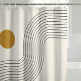 Shower Curtain 71x74, Water-Resistant, Hooks - Americanflat