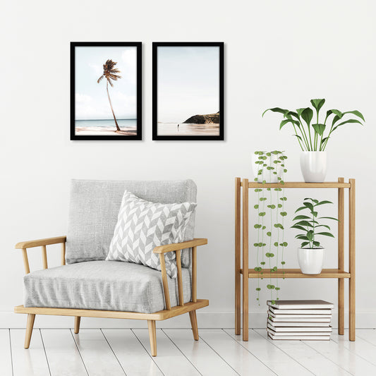 Americanflat | A3 Picture Frame with Shatter-Resistant Glass | Set of 2 | 11.7x16.5 Frame with Engineered Wood | Signature Collection | A3 Frames for Wall Display | Black
