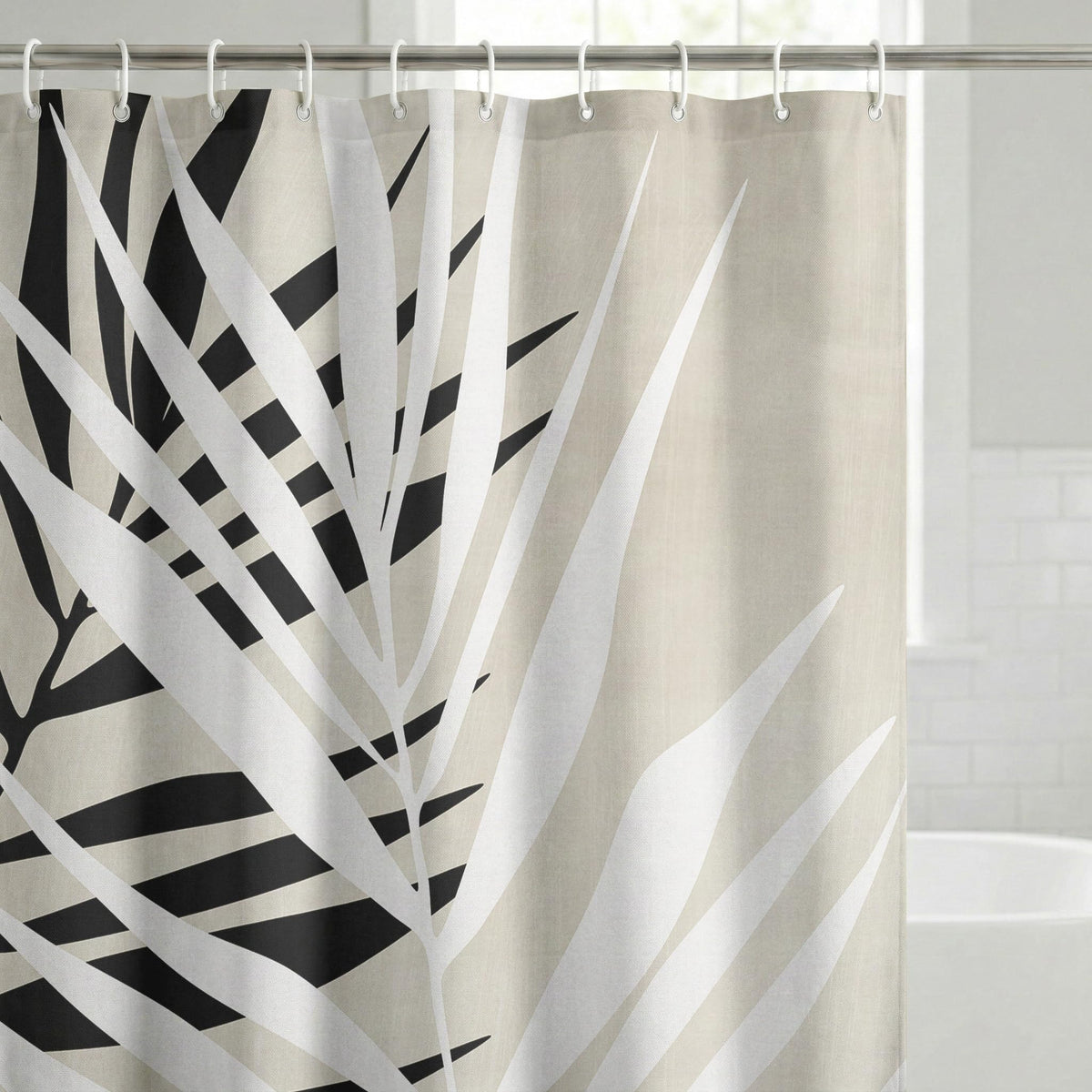 Palm Leaf by The Print Republic - Shower Curtain
