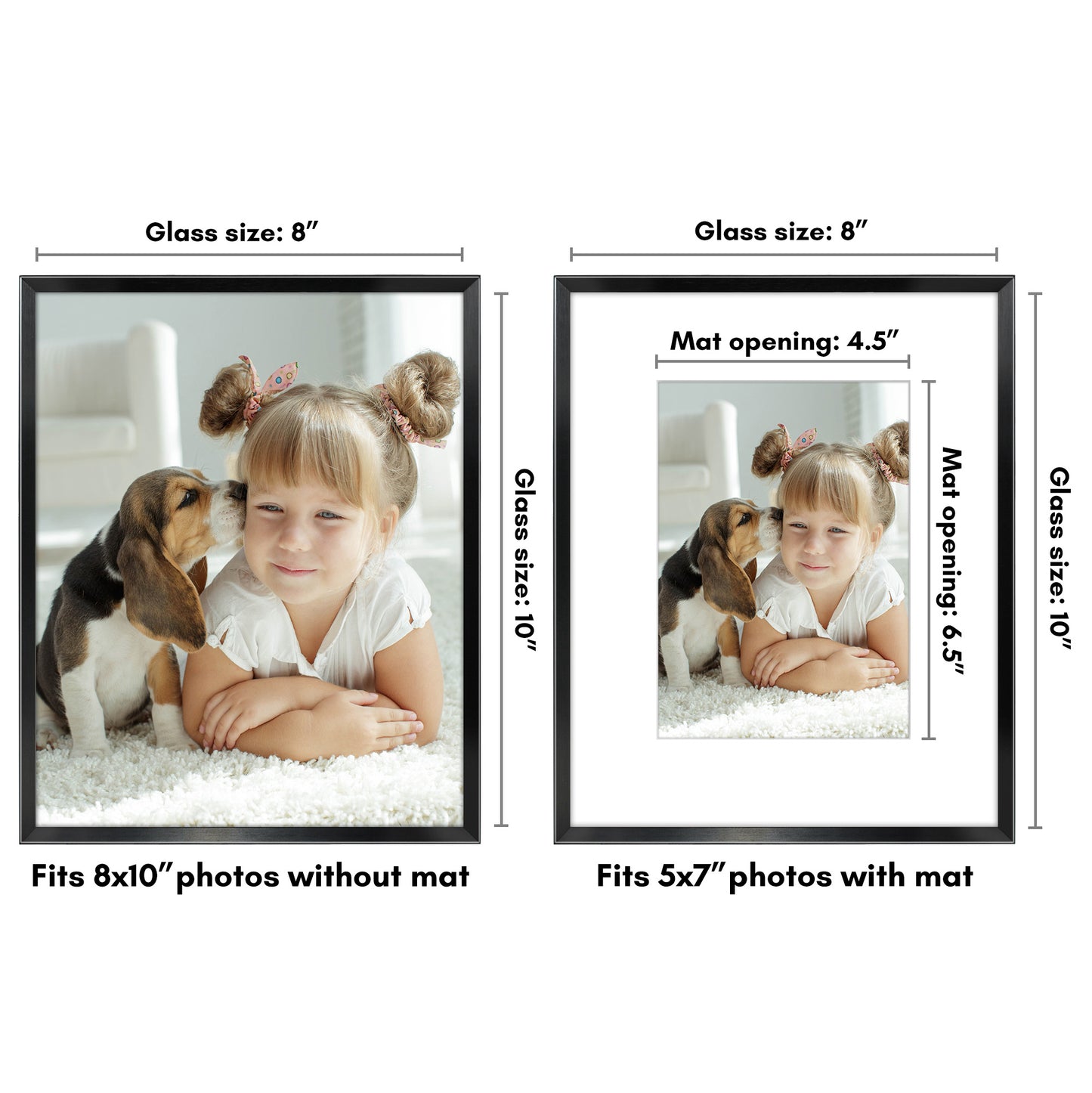 Aluminum Picture Frame | Brooklyn Portrait Collection |Modern - Premium Quality
