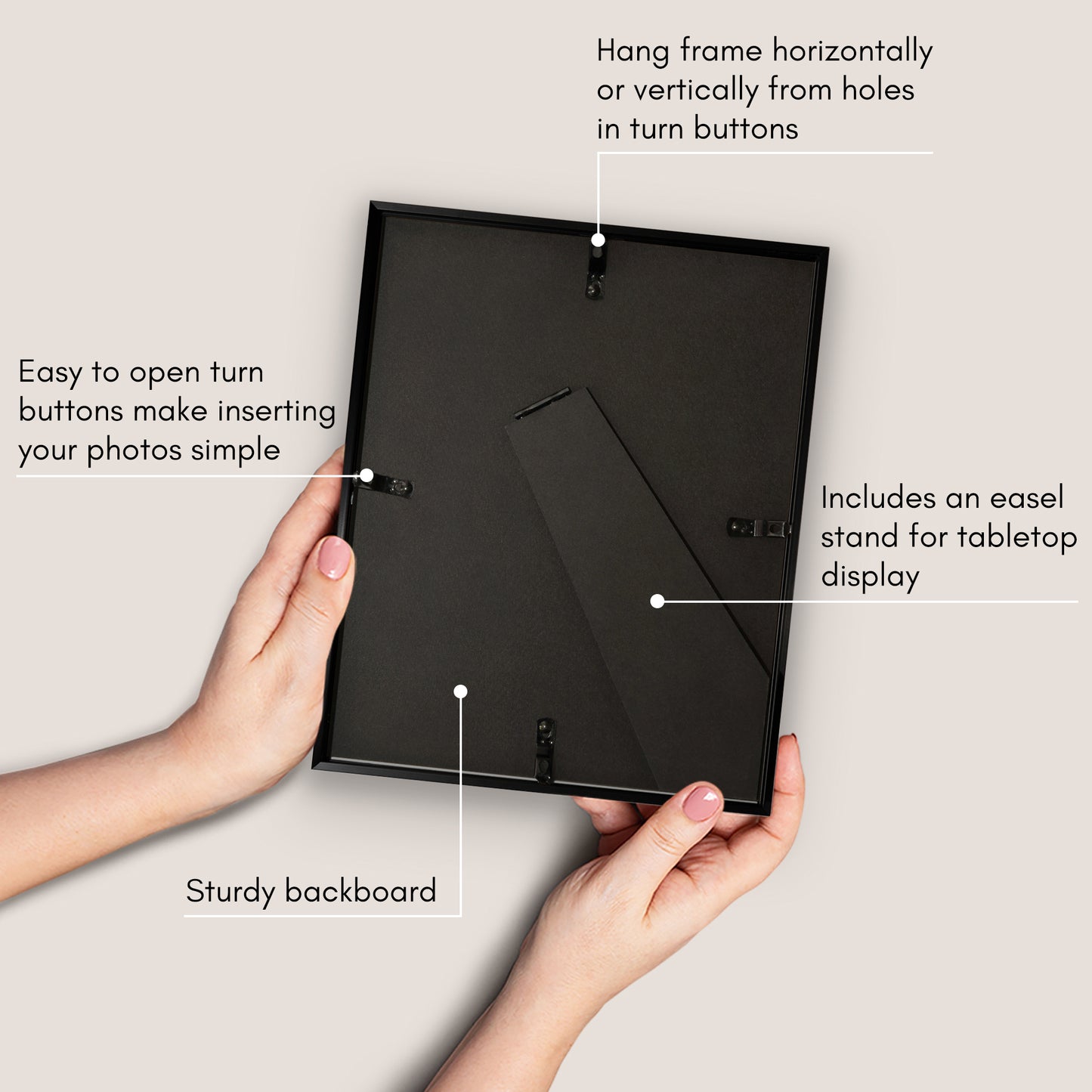 Aluminum Picture Frame | Brooklyn Portrait Collection |Modern - Premium Quality