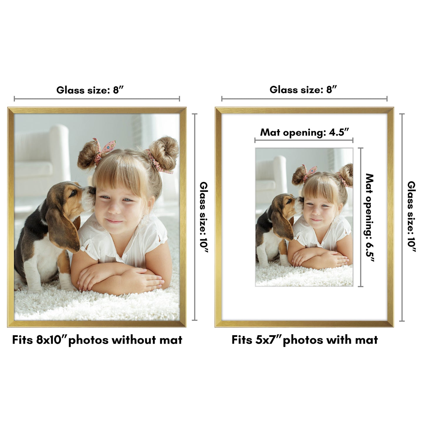 Aluminum Picture Frame | Brooklyn Portrait Collection |Modern - Premium Quality