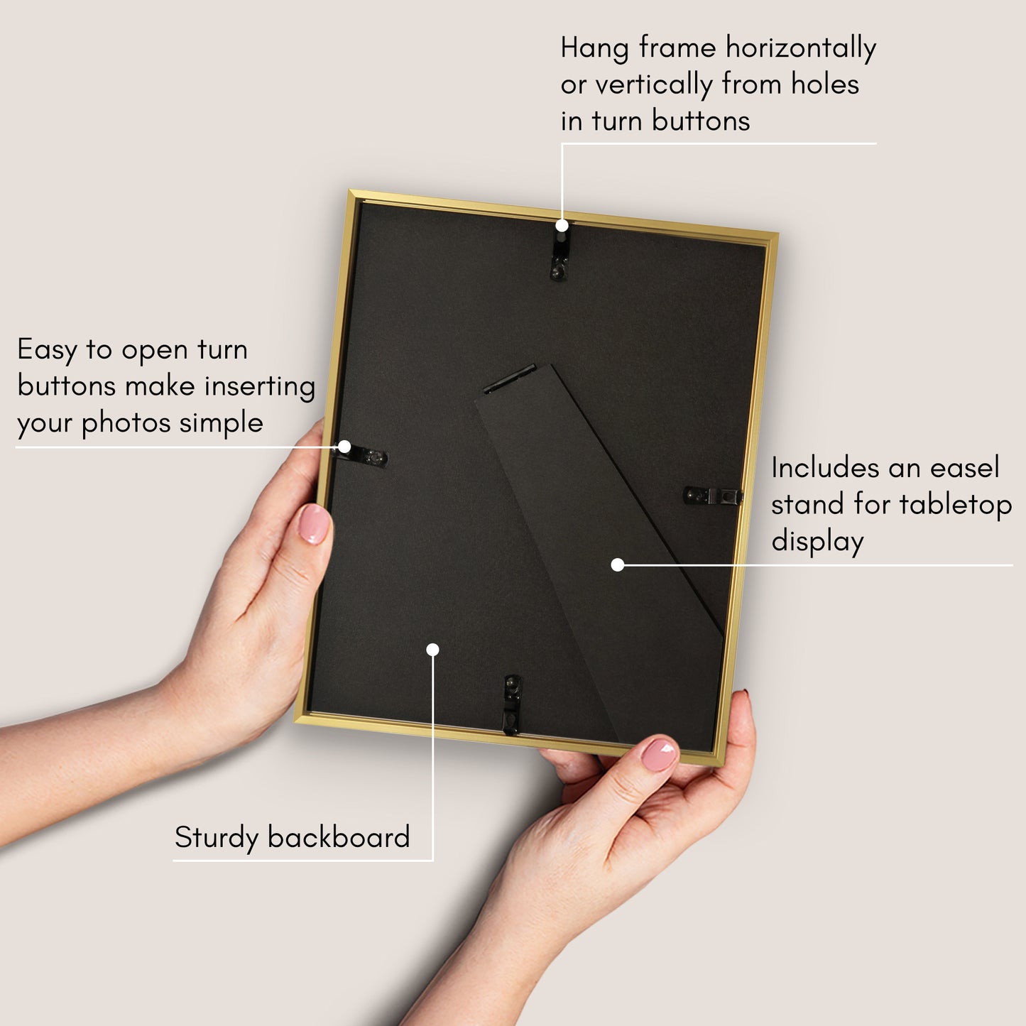 Aluminum Picture Frame | Brooklyn Portrait Collection |Modern - Premium Quality