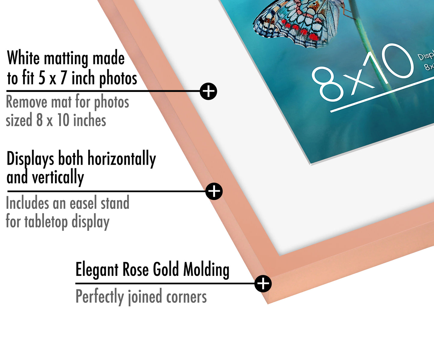 Aluminum Picture Frame | Brooklyn Portrait Collection |Modern - Premium Quality