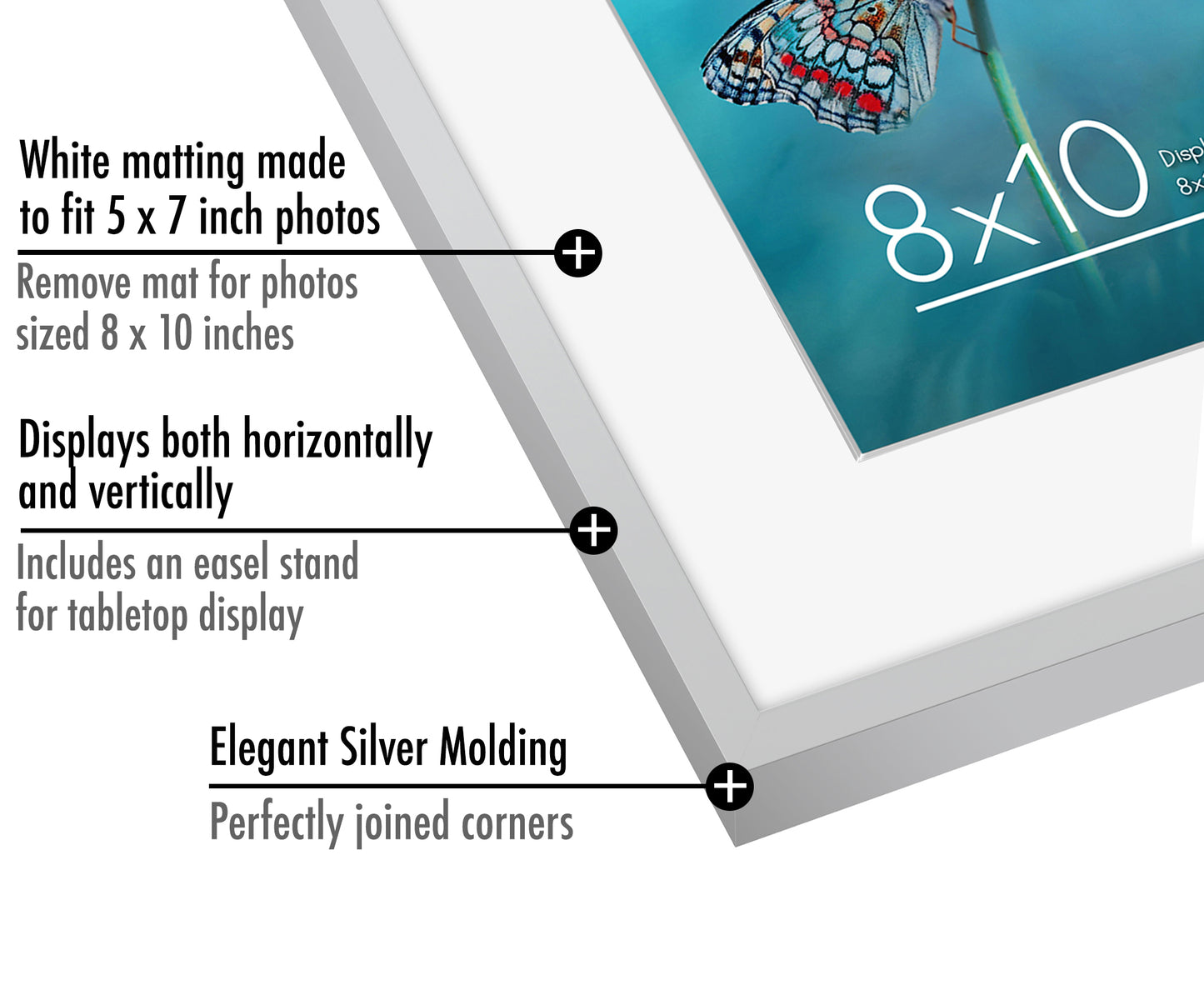 Aluminum Picture Frame | Brooklyn Portrait Collection |Modern - Premium Quality