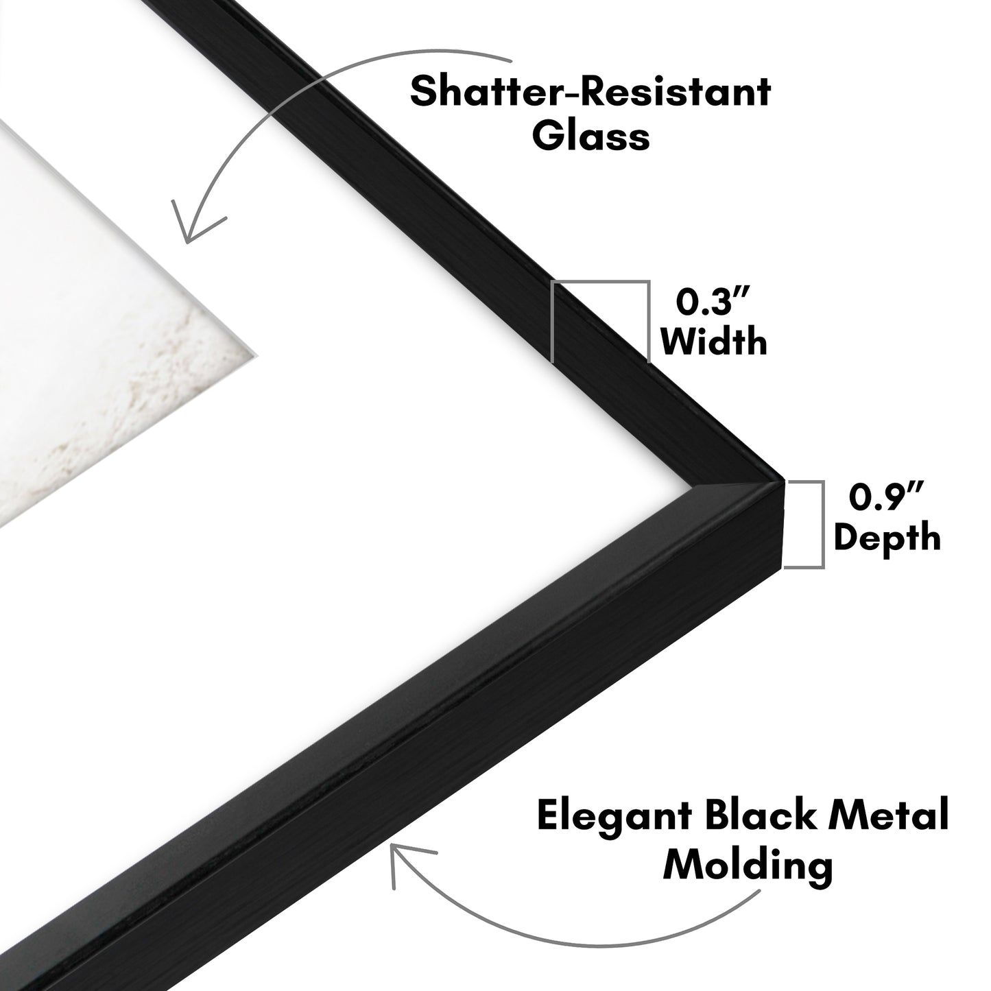Aluminum Picture Frame | Brooklyn Portrait Collection |Modern - Premium Quality