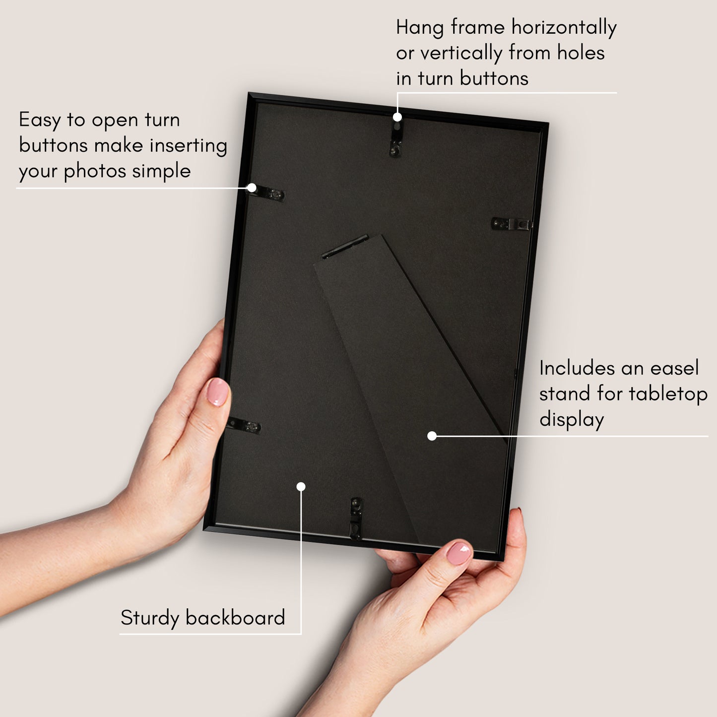Aluminum Picture Frame | Brooklyn Portrait Collection |Modern - Premium Quality