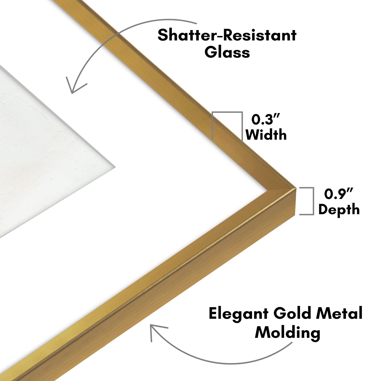 Aluminum Picture Frame | Brooklyn Portrait Collection |Modern - Premium Quality