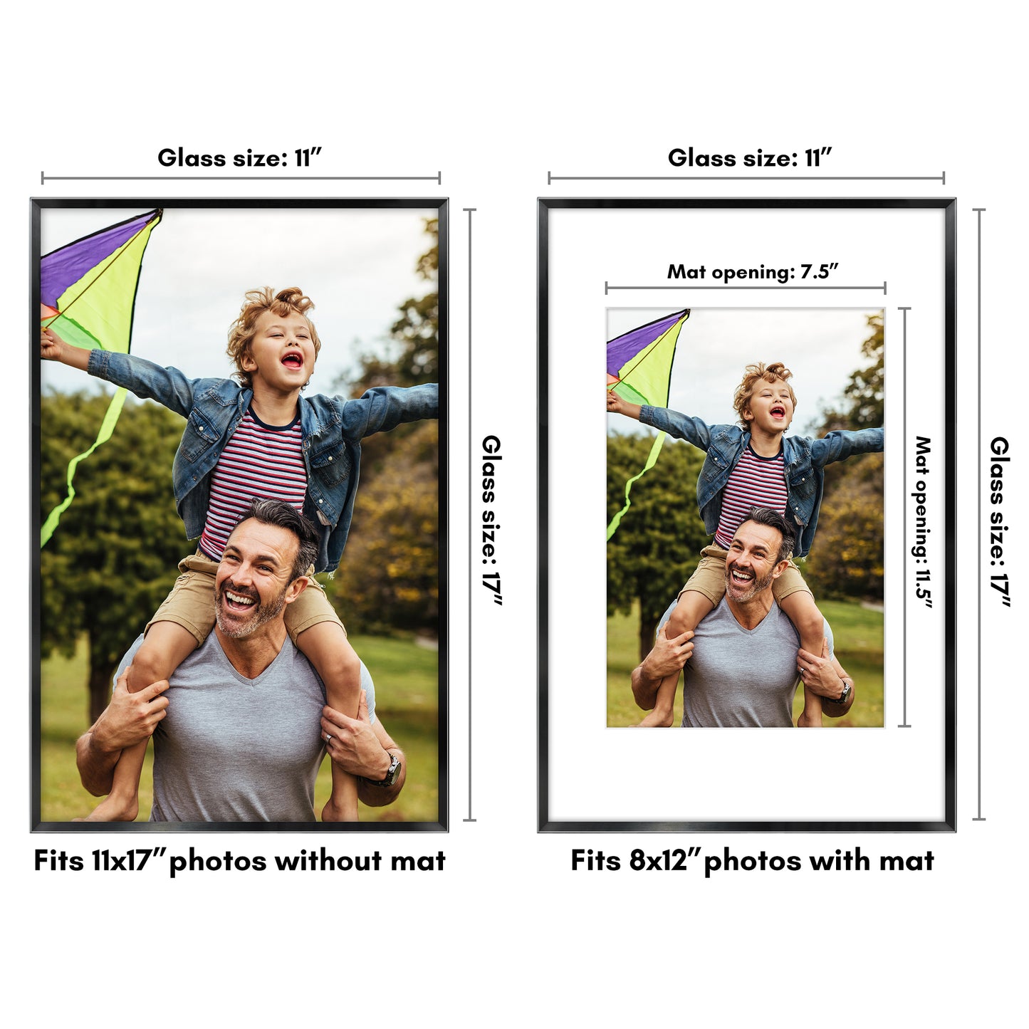 Aluminum Picture Frame | Brooklyn Portrait Collection |Modern - Premium Quality