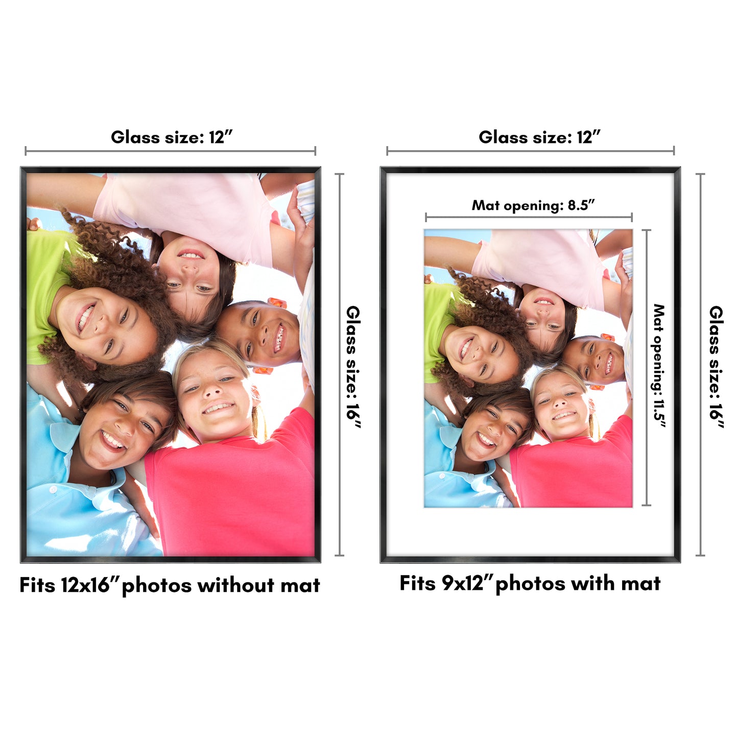 Aluminum Picture Frame | Brooklyn Portrait Collection |Modern - Premium Quality
