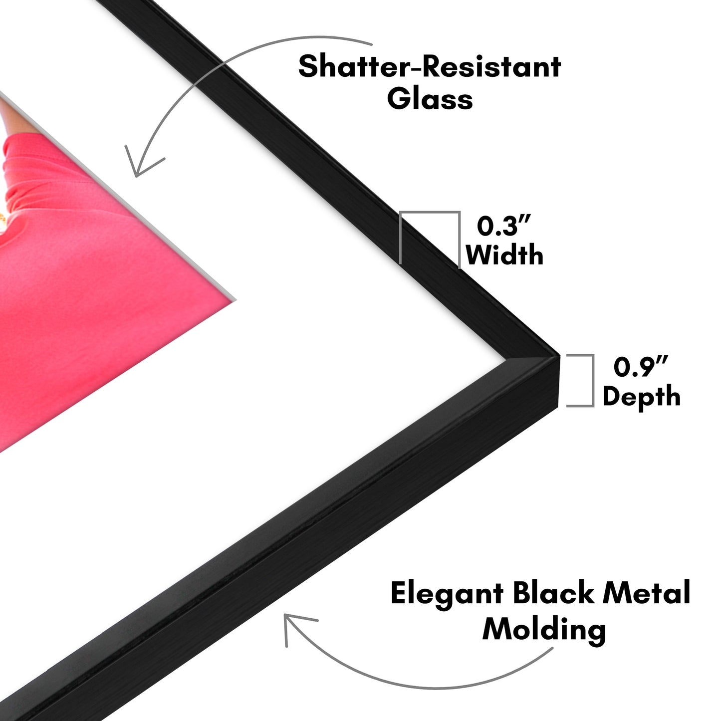 Aluminum Picture Frame | Brooklyn Portrait Collection |Modern - Premium Quality