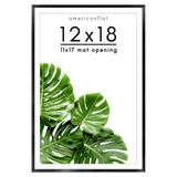 Included in this set: Brooklyn Portrait Picture Frame, black aluminium 12x18 with an 11x17 mat opening (3 in the set) 