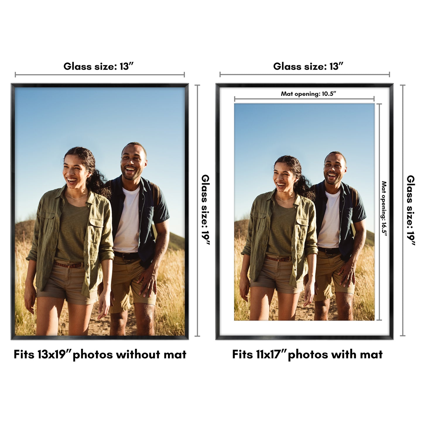 Aluminum Picture Frame | Brooklyn Portrait Collection |Modern - Premium Quality