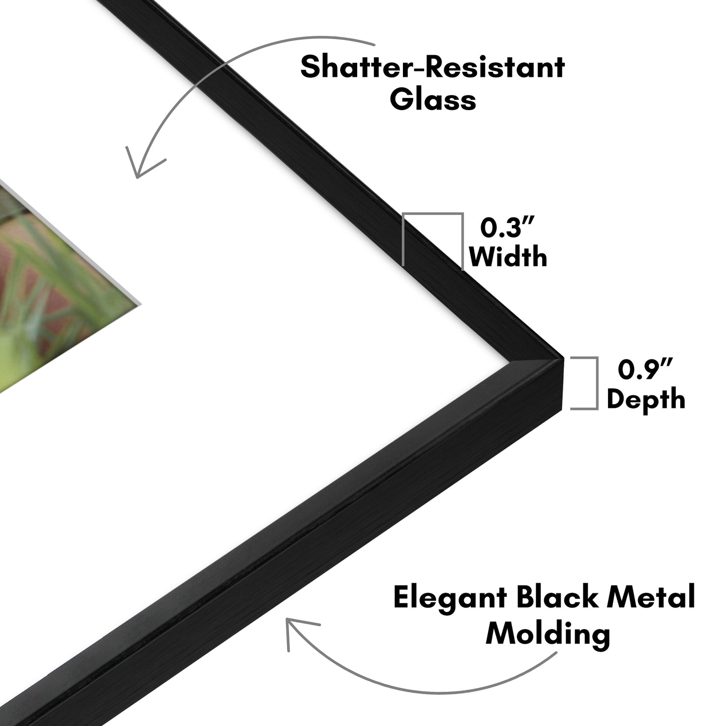 Aluminum Picture Frame | Brooklyn Portrait Collection |Modern - Premium Quality