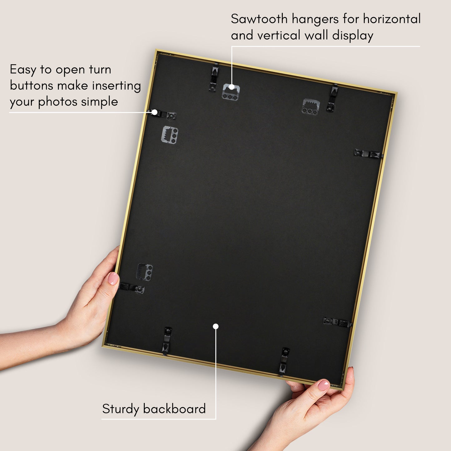 Aluminum Picture Frame | Brooklyn Portrait Collection |Modern - Premium Quality
