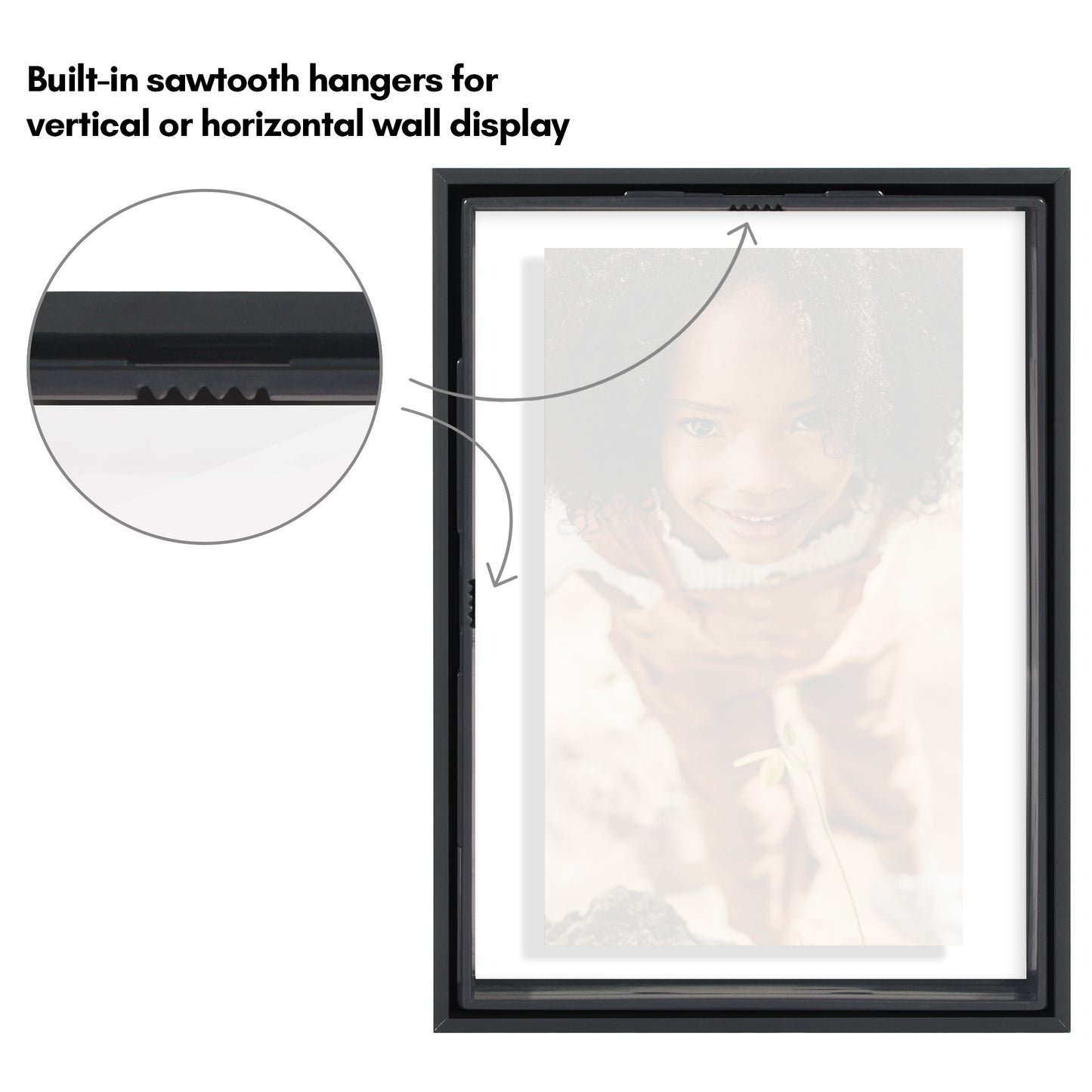 Aluminum Floating Frame | Metal Molding | Shatter-Resistant | Modern - Premium Quality