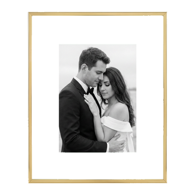 Brooklyn Float Unmatted Picture Frame — 5x7 / Polished Brass / 1 Pack