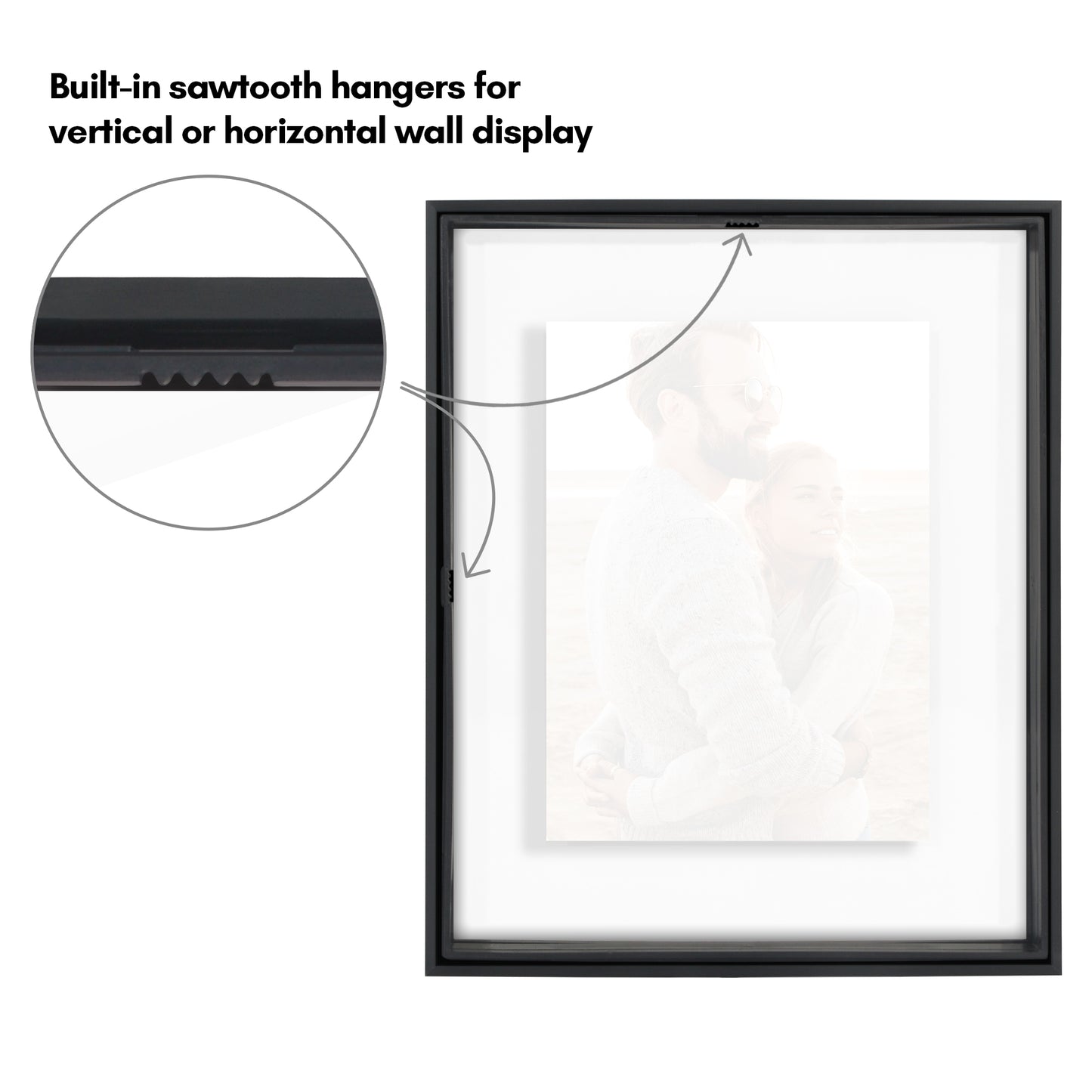 Aluminum Floating Frame | Metal Molding | Shatter-Resistant | Modern - Premium Quality
