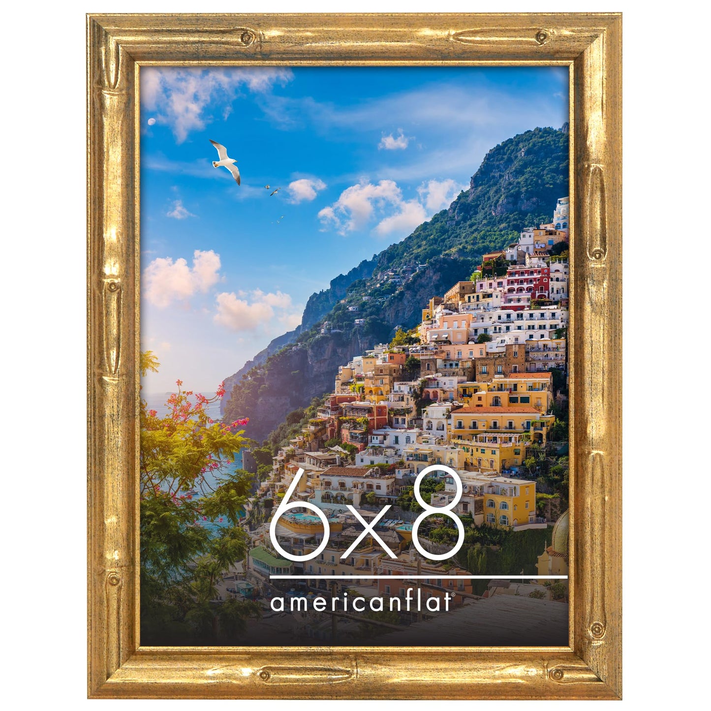 Bamboo-Style Occasion Frame | Bamboo Wood | With Mat | Modern - Premium Quality