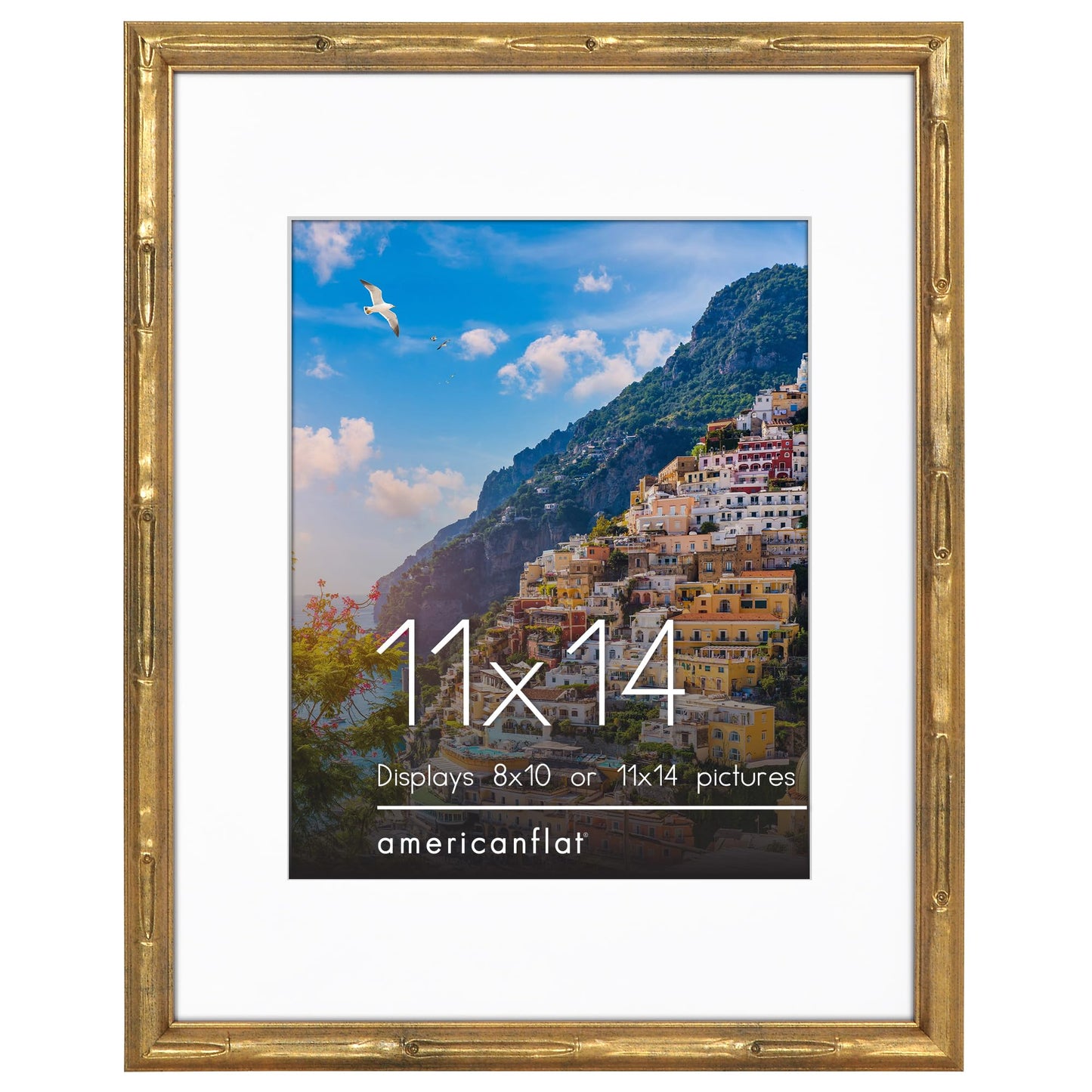 Bamboo-Style Occasion Frame | Bamboo Wood | With Mat | Modern - Premium Quality