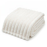 Americanflat 50x60 Faux Fur Throw Blanket - Soft and Breathable Throw Blanket for Couch, Bed, Chair - White Faux Fur Blankets Perfect for Home, Bedroom, or Outdoor Use