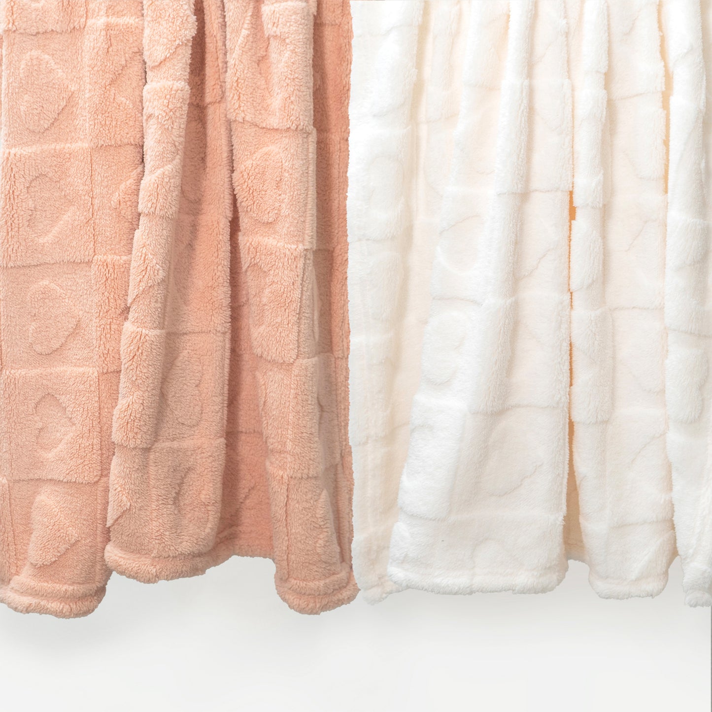 30x40 | Jacquard Fleece Throw Blanket | Pink | Soft and Breathable | Modern