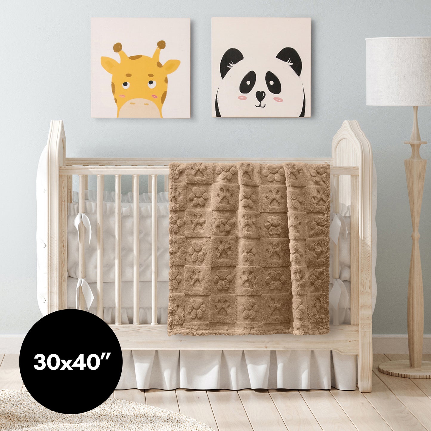 30x40 | Jacquard Fleece Throw Blanket | Soft and Breathable | Cozy Home Decor