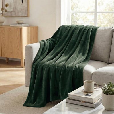 Throw Blanket | Fleece - 60x80 - Green — Default Title