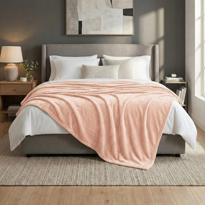 Throw Blanket | Fleece - 90x90 - Pink — Default Title