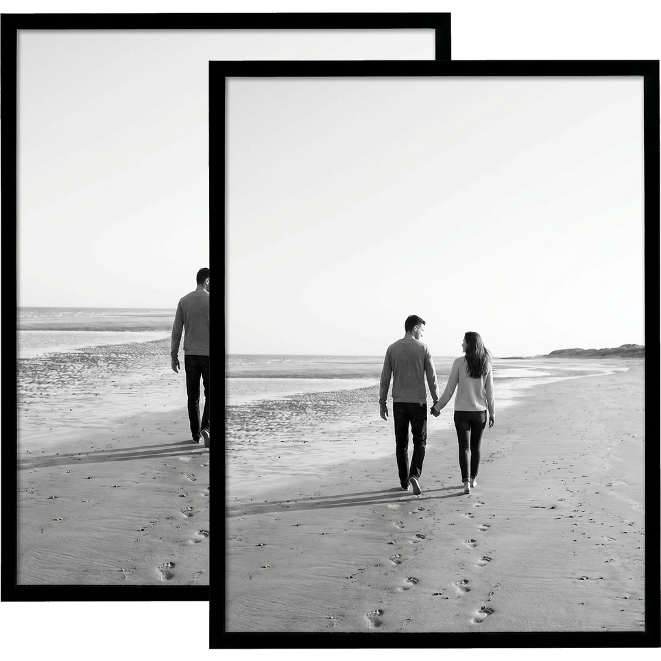 Streamline Black Unmatted Picture Frame Black