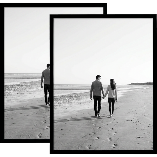 Streamline Black Unmatted Picture Frame Black