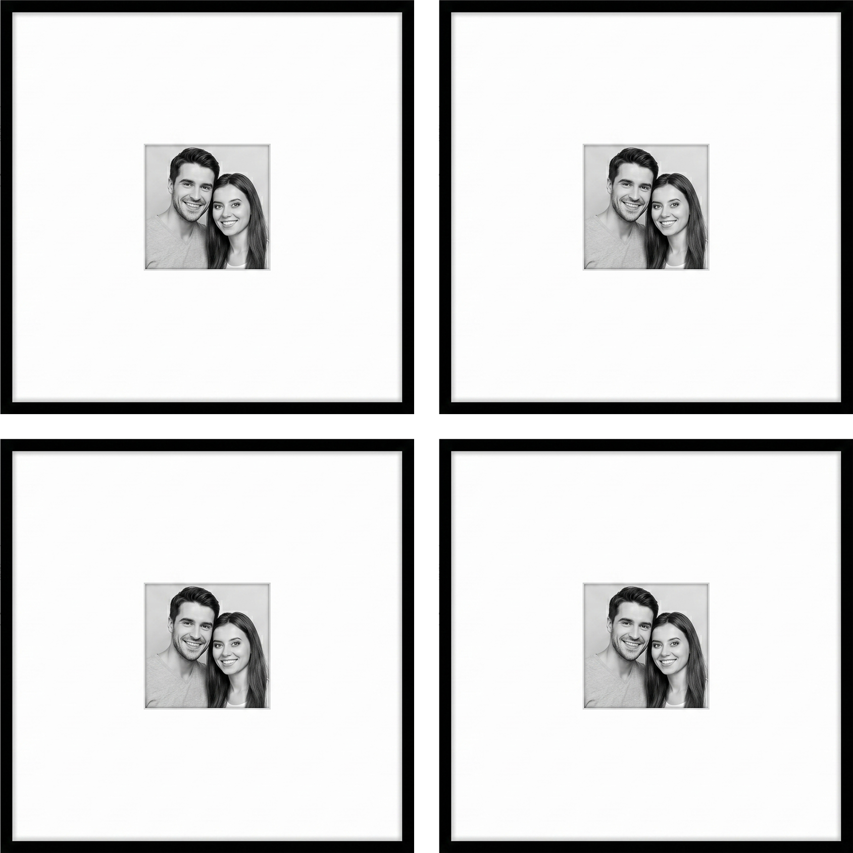 Streamline 16x20 Gallery Wall Set Black