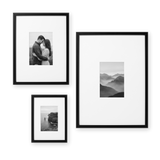 Black | Gallery Wall Frames Set of 3 | Collage | Matted Design – Americanflat