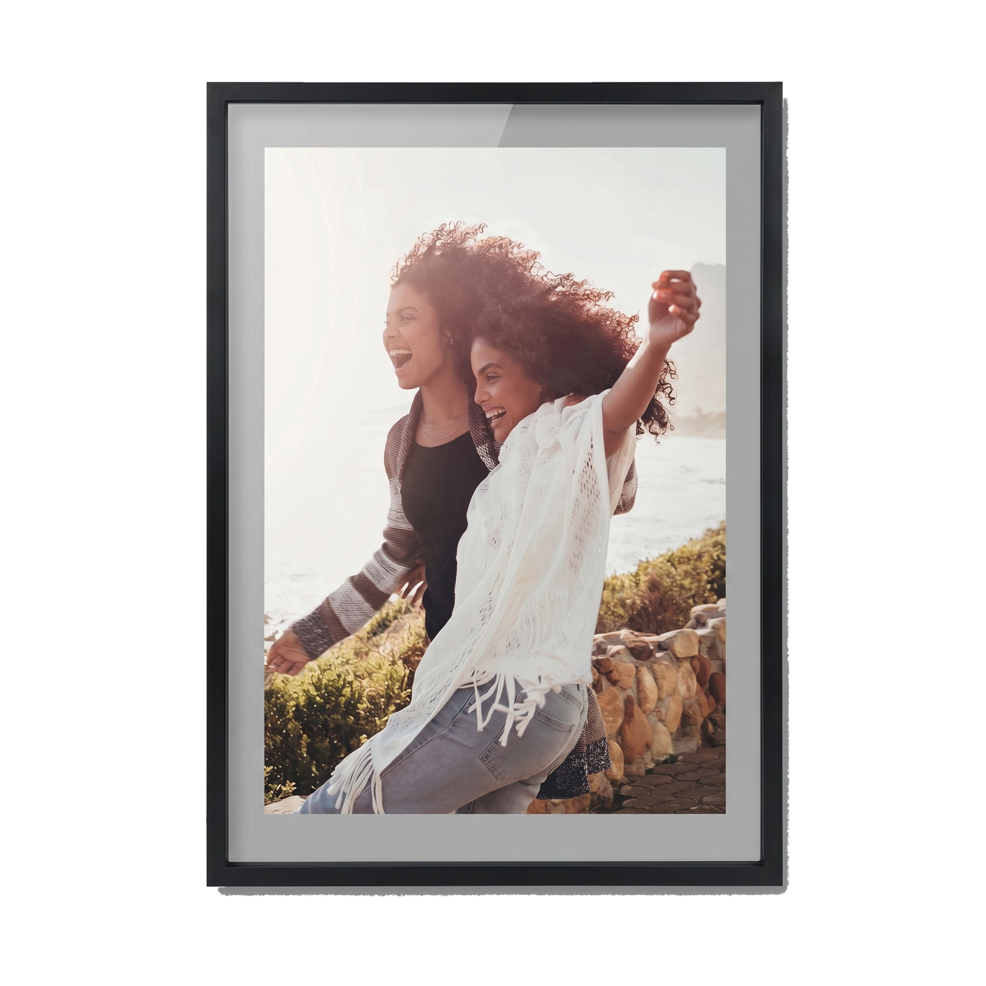 Brooklyn Float Unmatted Picture Frame Black