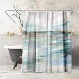 Shower Curtain 71x74, Water-Resistant, Hooks - Americanflat