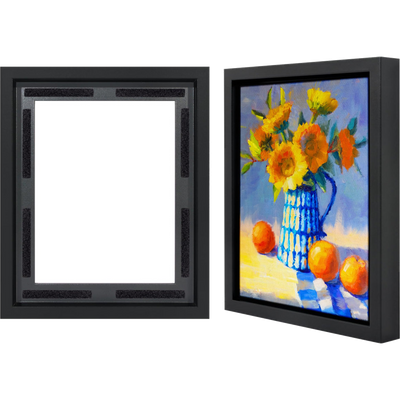 Canvas Floating Frame Without Mat — 8x10 / Black