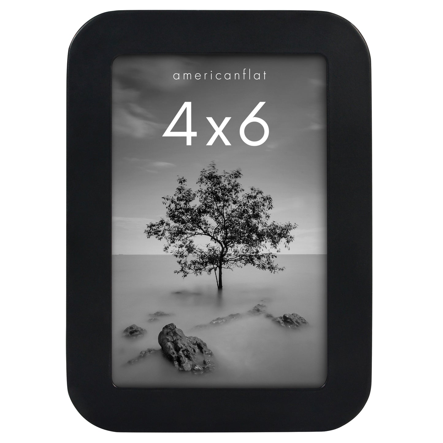 Americanflat Picture Frame with Round Corner CCF0406BLK