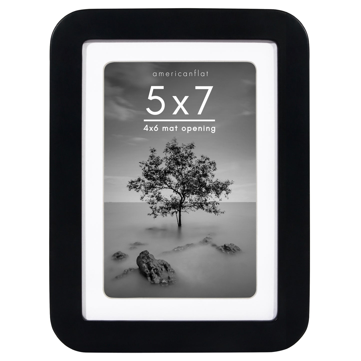 Americanflat Picture Frame with Round Corner CCF0507BLK46