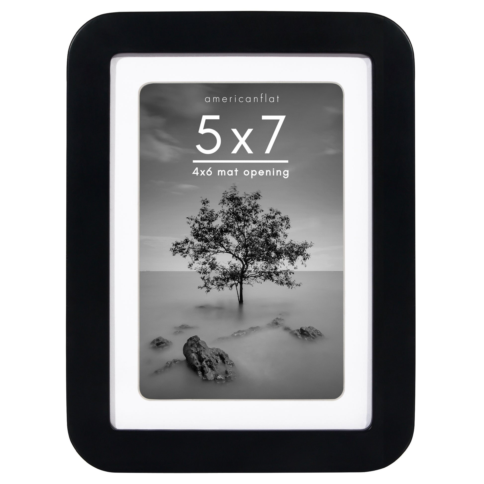 Americanflat Picture Frame with Round Corner CCF0507BLK46