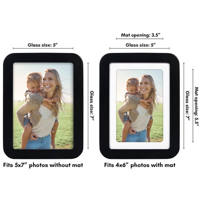 Americanflat Picture Frame with Round Corner CCF0507BLK46