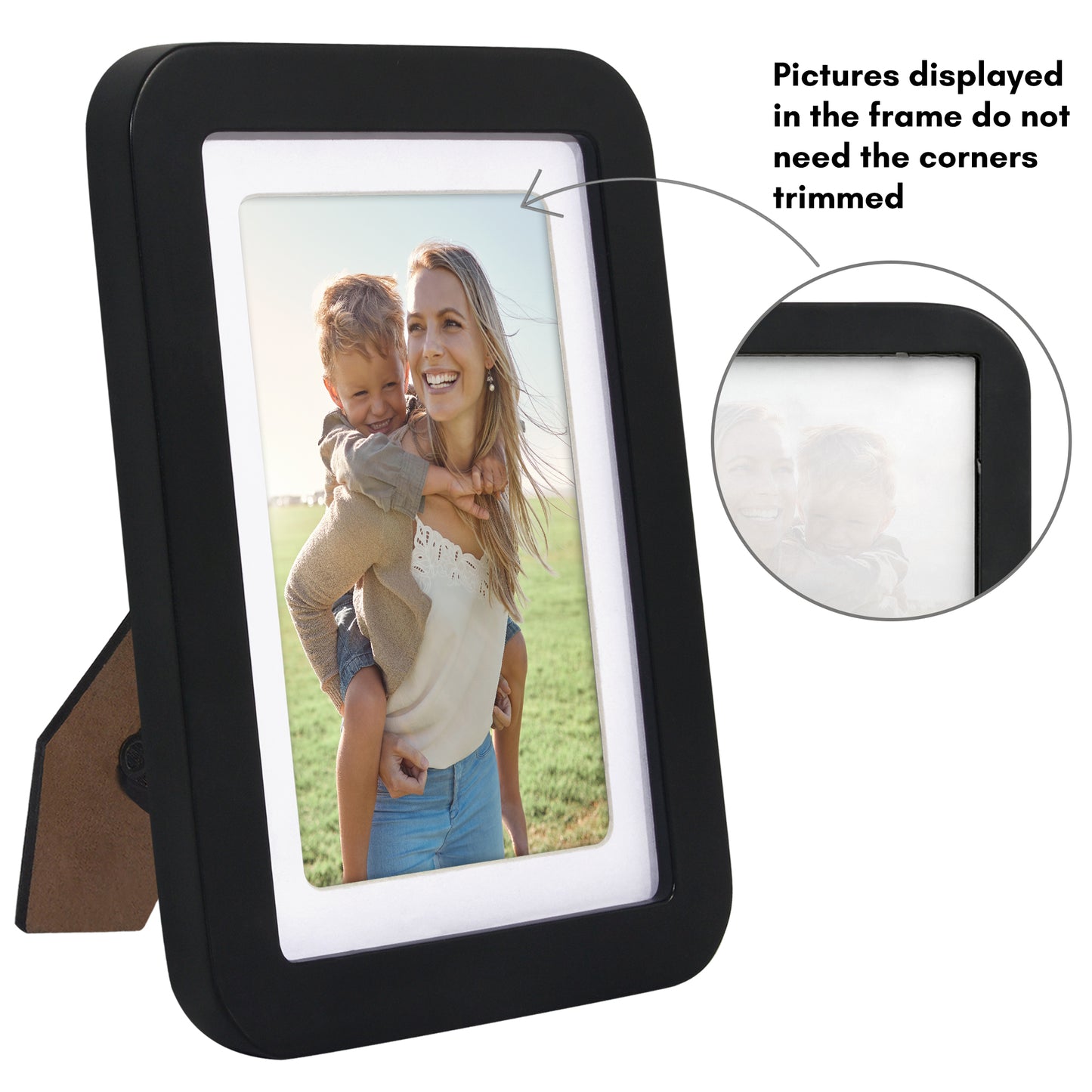 Americanflat Picture Frame with Round Corner CCF0507BLK46