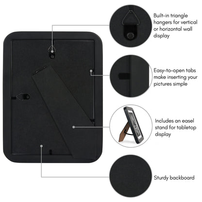 Americanflat Picture Frame with Round Corner CCF0507BLK46