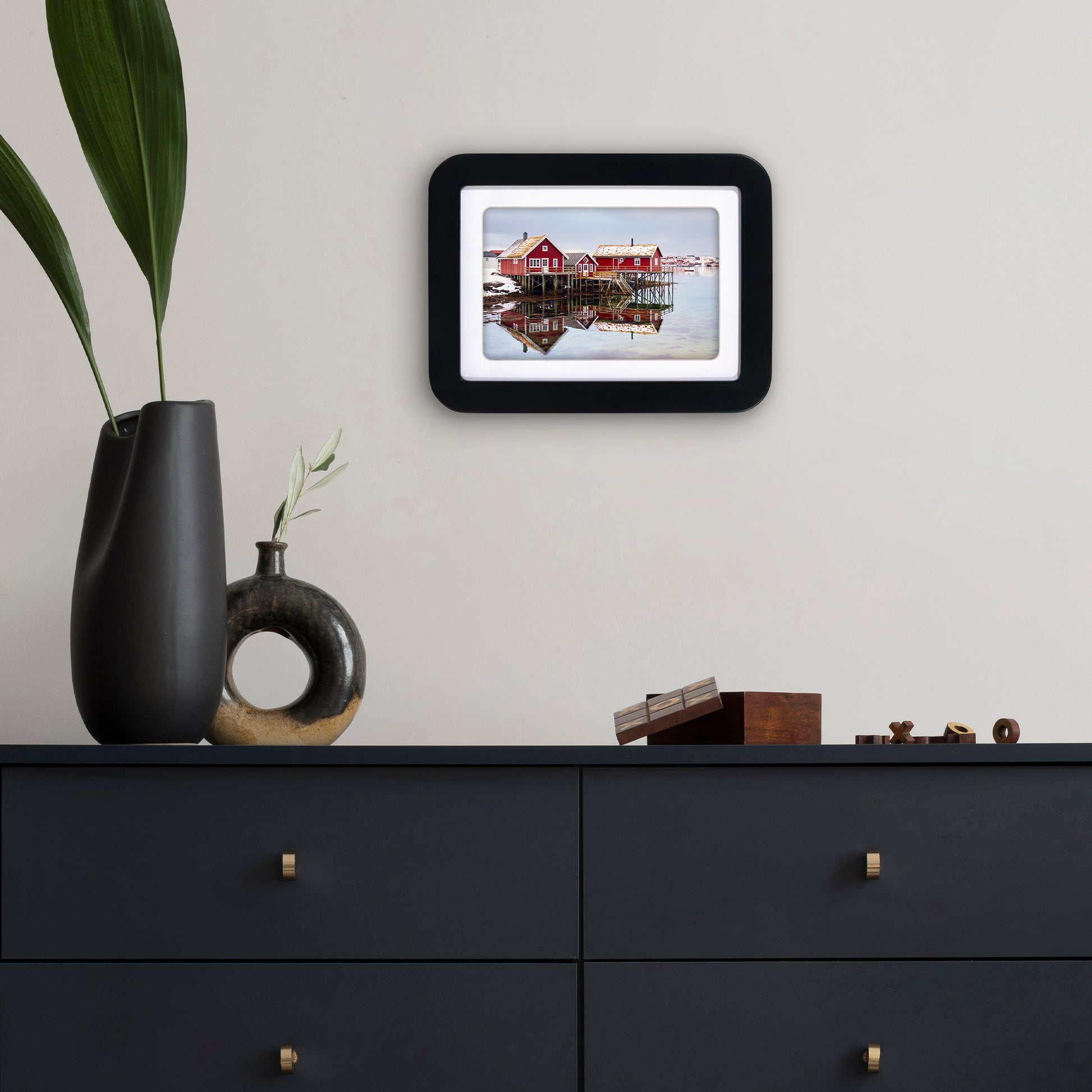 Americanflat Picture Frame with Round Corner CCF0507BLK46